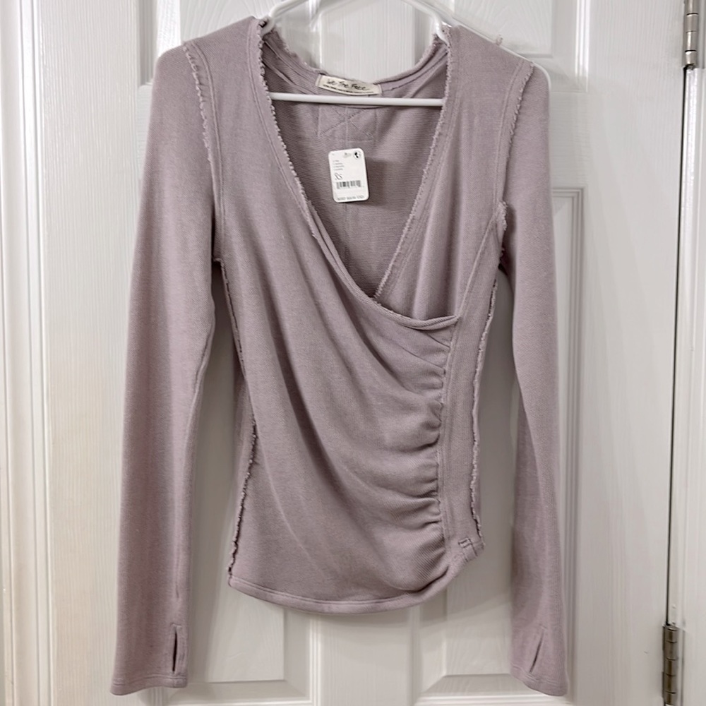 We the Free faux wrap top, size xs